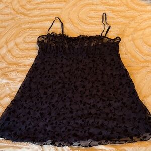 Victoria's Secret Black Lace Chemise
